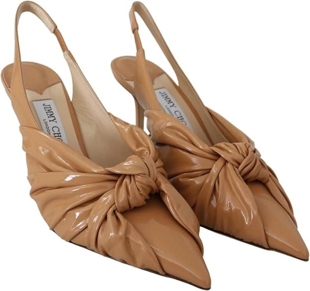 NWB Jimmy Choo Annabell 85 Leather Pumps Caramel Womens Size 36